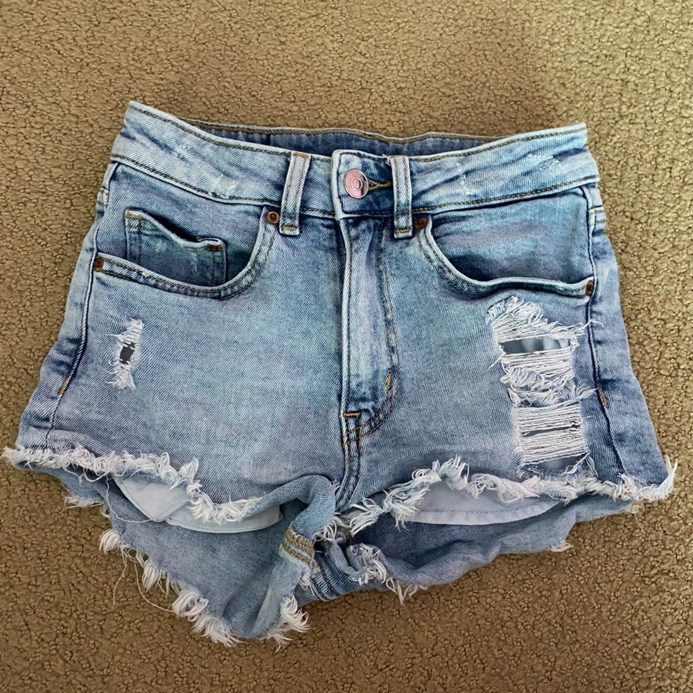 Light blue Jean shorts, size 0